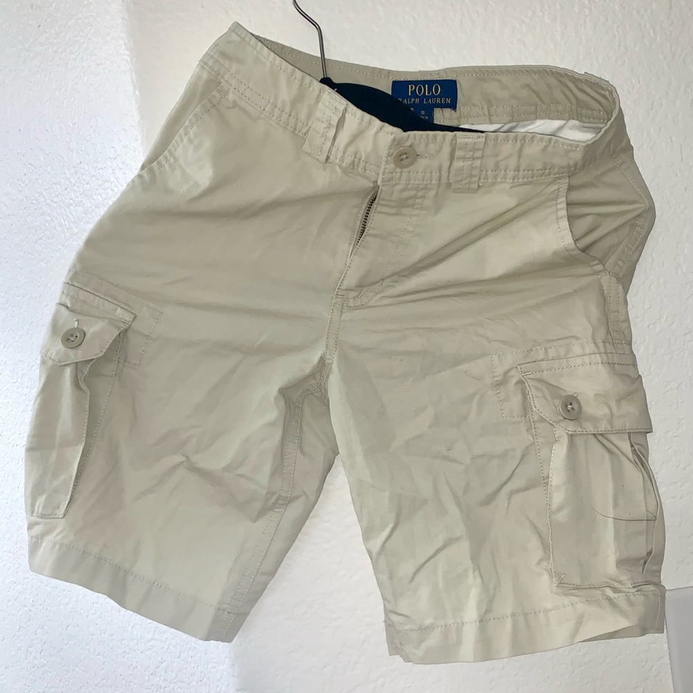 Polo Ralph Lauren Boys Shorts light Khaki / cream size 10 - worn once